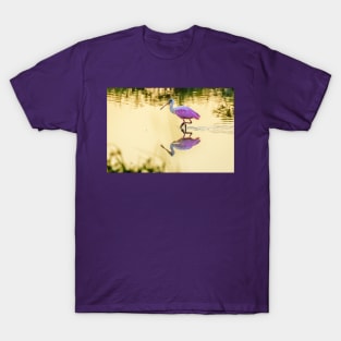 Roseate Spoonbill At Sunrise T-Shirt